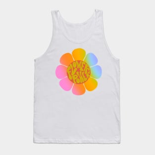 Flower power - rainbow flower Tank Top